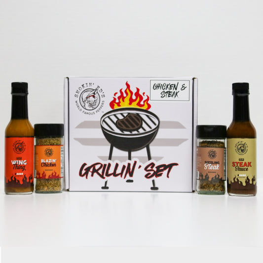 CASE (10 Count) Smokin’ Ed’s Grillin' Set: Chicken & Steak Gift Box